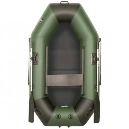 Надувная 1-местная ПВХ лодка Sharks S 220 (пол-книжка, зелено-черная)