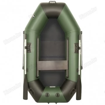 Надувная 1-местная ПВХ лодка Sharks S 220 (пол-книжка, зелено-черная)