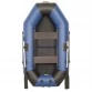Надувная 2-местная ПВХ лодка Sharks S 260 (пол-книжка, сине-черная)