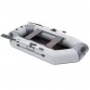 Надувная 2-местная ПВХ лодка Sharks S 270 (пол-книжка, серо-темно-серая)