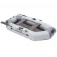 Надувная 2-местная ПВХ лодка Sharks S 260 ВНД (надувное дно, серо-темно-серая)