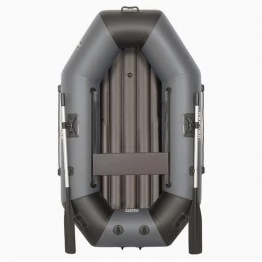 Надувная 1-местная ПВХ лодка Sharks S 220 ВНД (надувное дно, серо-черная)