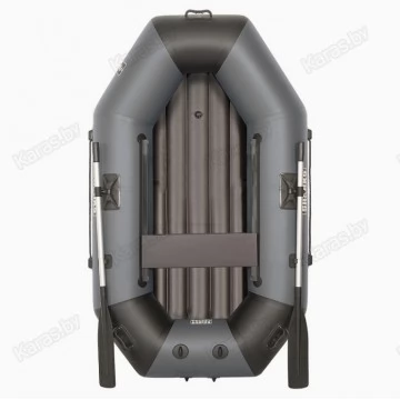 Надувная 1-местная ПВХ лодка Sharks S 220 ВНД (надувное дно, серо-черная)