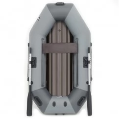 Надувная 1-местная ПВХ лодка Sharks S 220 ВНД (надувное дно, серо-темно-серый)