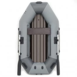 Надувная 1-местная ПВХ лодка Sharks S 220 ВНД (надувное дно, серо-темно-серый)