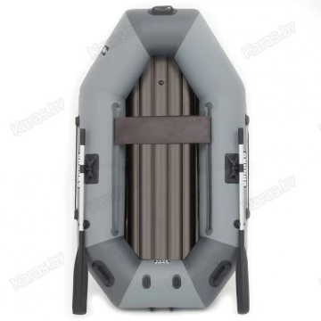 Надувная 1-местная ПВХ лодка Sharks S 220 ВНД (надувное дно, серо-темно-серый)