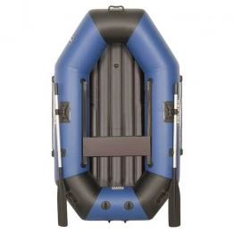 Надувная 1-местная ПВХ лодка Sharks S 220 ВНД (надувное дно, сине-черная)
