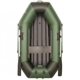 Надувная 1-местная ПВХ лодка Sharks S 220 ВНД (надувное дно, зелено-черная)