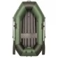 Надувная 1-местная ПВХ лодка Sharks S 220 ВНД (надувное дно, зелено-черная)