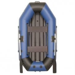 Надувная 2-местная ПВХ лодка Sharks S 280 ВНД (надувное дно, сине-черная)