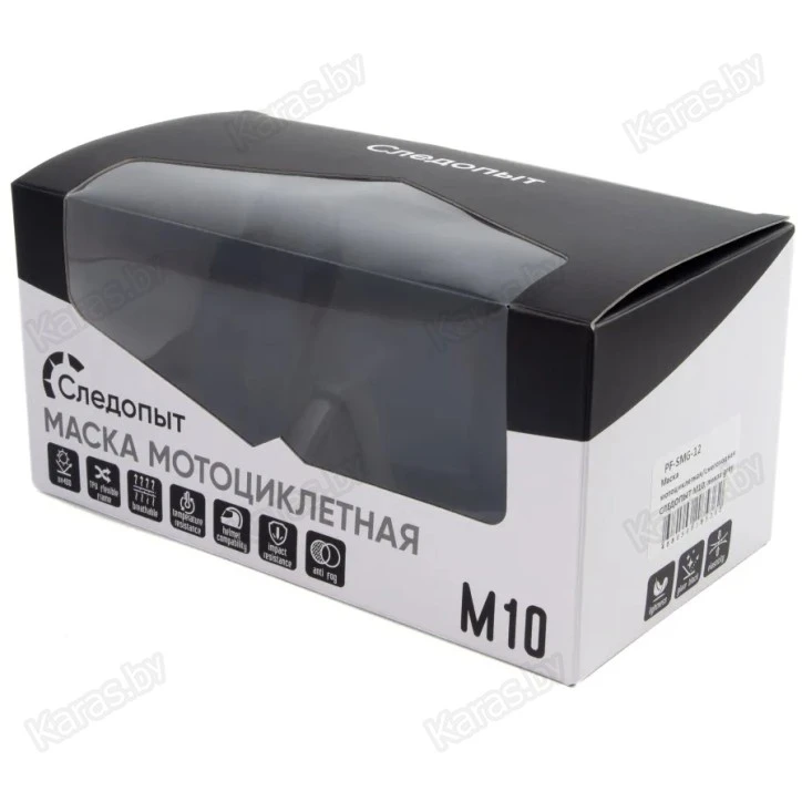 Маска мотоциклетная/снегоходная Следопыт M10 Grey