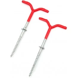 Ввертыши с прорезиненной ручкой Следопыт для крепления палатки 175х7 мм (2 шт)