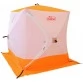 Палатка зимняя Следопыт КУБ 4 бело-оранжевая (2.1х2.1х2.14 м)