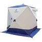 Палатка зимняя Следопыт КУБ 4 бело-синяя (2.1х2.1х2.14 м, Oxford 210D)