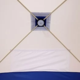 Палатка зимняя Следопыт Куб 3 бело-оливковая (1.8х1.8х2.0 м)