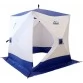 Палатка зимняя Следопыт КУБ 3 бело-синяя (1.8х1.8х2.0 м, Oxford 210D)