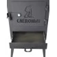 Печь дровяная Следопыт Heavy походная большая PF-SW-09 (с экранами, угловыми трубами и грибком)