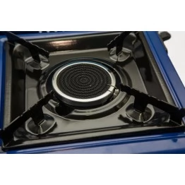 Плита настольная газовая M5 с пьезоподжигом и переходником (керамика)