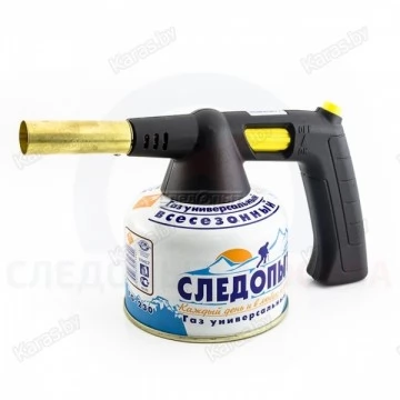 Горелка газовая портативная Следопыт GTP-S06 с пьезорозжигом (резьбовой баллон)