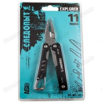 Мультитул Следопыт Explorer PF-MT-20 (11 предметов) в чехле