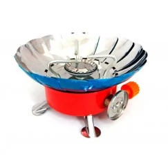 Плита газовая портативная Следопыт GR-201 с пъезоподжигом (ветрозащитная)