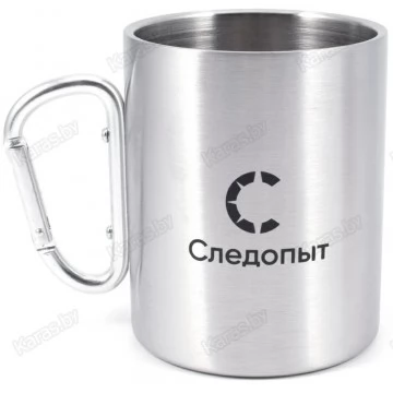 Кружка изотермическая с карабином Следопыт 0.45 л PF-CWS-P129