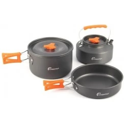 Набор посуды Следопыт Optimum из анодированного алюминия на 3 персоны