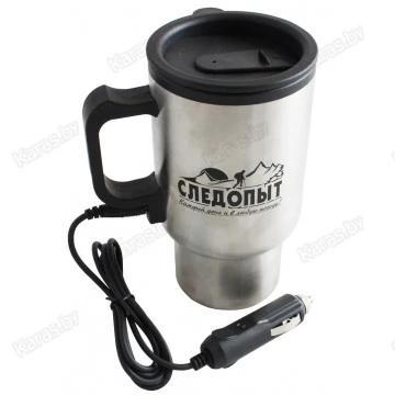 Автокружка Следопыт с подогревом от прикуривателя PF-CWS-P19 (500 мл, пластиковая колба)