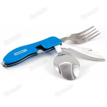 Набор столовых приборов Следопыт в чехле (ложка, вилка открывашка) PF-CWS-P53