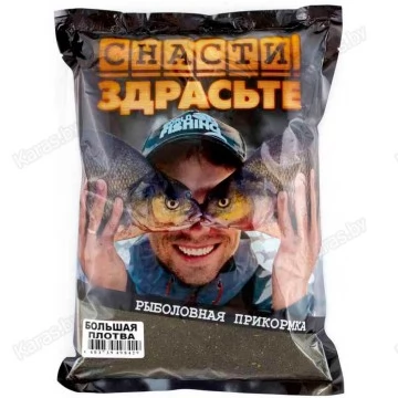 Прикормка Снасти Здрасьте Большая Плотва 0.8 кг (тёмно-зелёная)