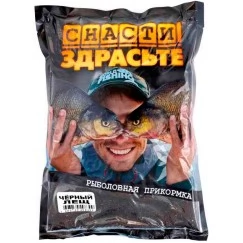 Прикормка Снасти Здрасьте Черный Лещ 0.8 кг (тёмная)
