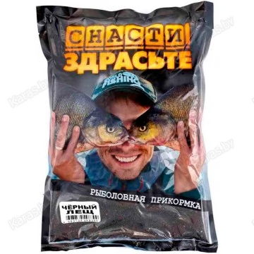 Прикормка Снасти Здрасьте Черный Лещ 0.8 кг (тёмная)