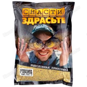 Прикормка Снасти Здрасьте Хлебушек с укропом 0.8 кг (светлая)