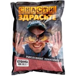 Прикормка Снасти Здрасьте Клубника 0.8 кг (красная)