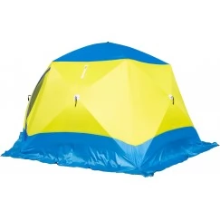 Палатка зимняя СТЭК ЧУМ Т трехслойная, с выводом под трубу (4.2х2.2х2.2 м)