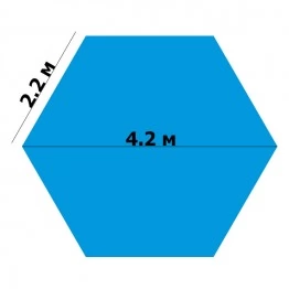 Палатка зимняя СТЭК ЧУМ 3Т трехслойная, камуфляж, с выводом под трубу и москитной сеткой (4.2х2.2х2.2 м)