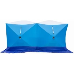 Палатка зимняя СТЭК КУБ 3 ДУБЛЬ трехслойная, дышащая (2.2х4.4х2.05 м)