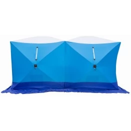 Палатка зимняя СТЭК КУБ 3 ДУБЛЬ трехслойная, дышащая (2.2х4.4х2.05 м)