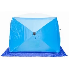 Палатка зимняя СТЭК КУБ 2 LONG трехслойная, дышащая (1.8х2.1х1.75 м)