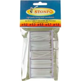 Кембрики силиконовые Stonfo 30-4, Ø 0.2-0.3-0.5-0.7-1.0 мм