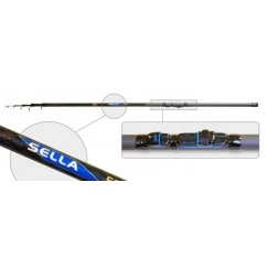 Удочка с кольцами Surf Master Sella 1543. 4 м. углеволокно. тест: 5-25 г. 150 г