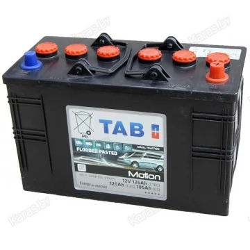 Аккумулятор лодочный полу-тяговый TAB Motion Pasted 120ah