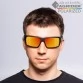 Очки поляризационные Tagrider IMN-001-45 Gold Red Mirror в чехле
