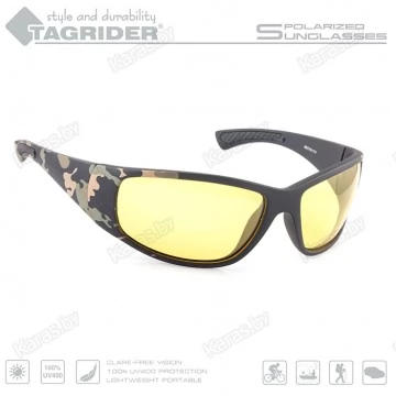 Очки поляризационные Tagrider N01-3 Yellow в чехле