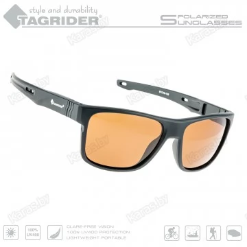 Очки поляризационные Tagrider N05-1 Brown в чехле