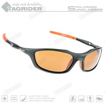 Очки поляризационные Tagrider N07-1 Brown в чехле