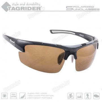 Очки поляризационные Tagrider N08-1 Brown в чехле