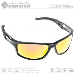 Очки поляризационные Tagrider N18-45 Gold Red Mirror  в чехле
