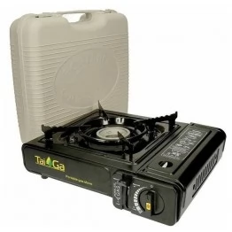 Плита настольная газовая Taiga BDZ-180-A с пьезоподжигом и переходником