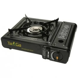 Плита настольная газовая Taiga BDZ-180-A с пьезоподжигом и переходником